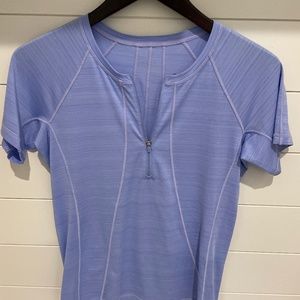 Athleta Pacifica Short Sleeve Top - Periwinkle